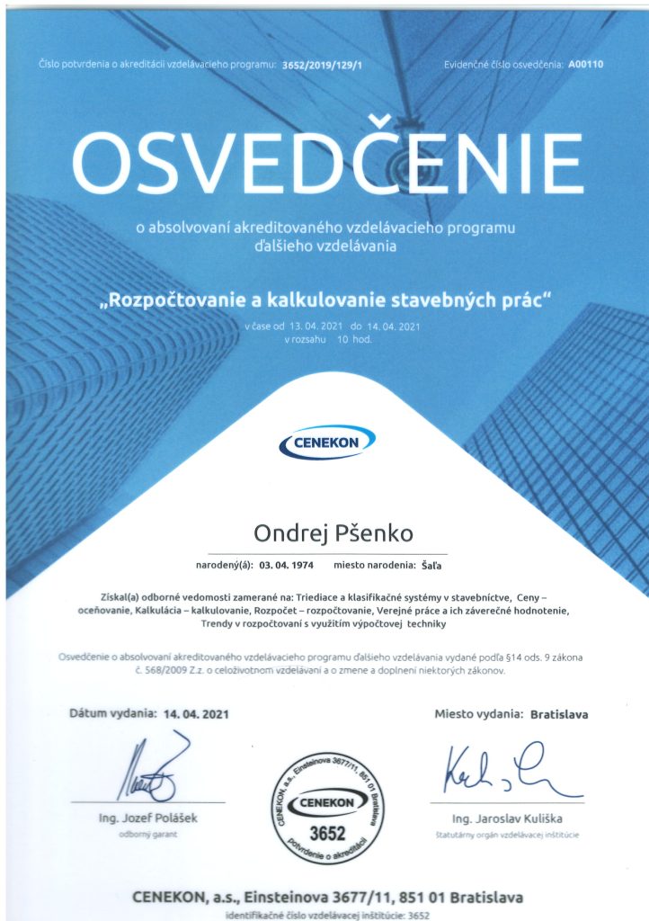 Aspocon-Osvedčenie-CENEKON_Ondrej-Pšenko